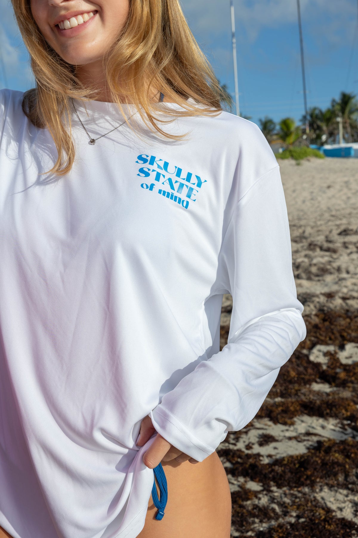 White Performance Fishing Long Sleeve