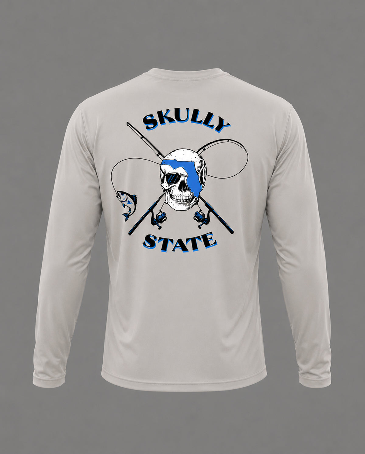 Grey Performance Fishing Long Sleeve