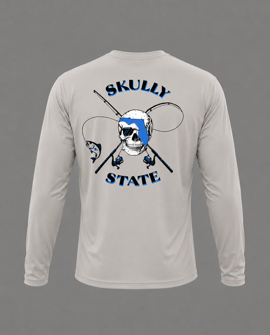 Grey Performance Fishing Long Sleeve