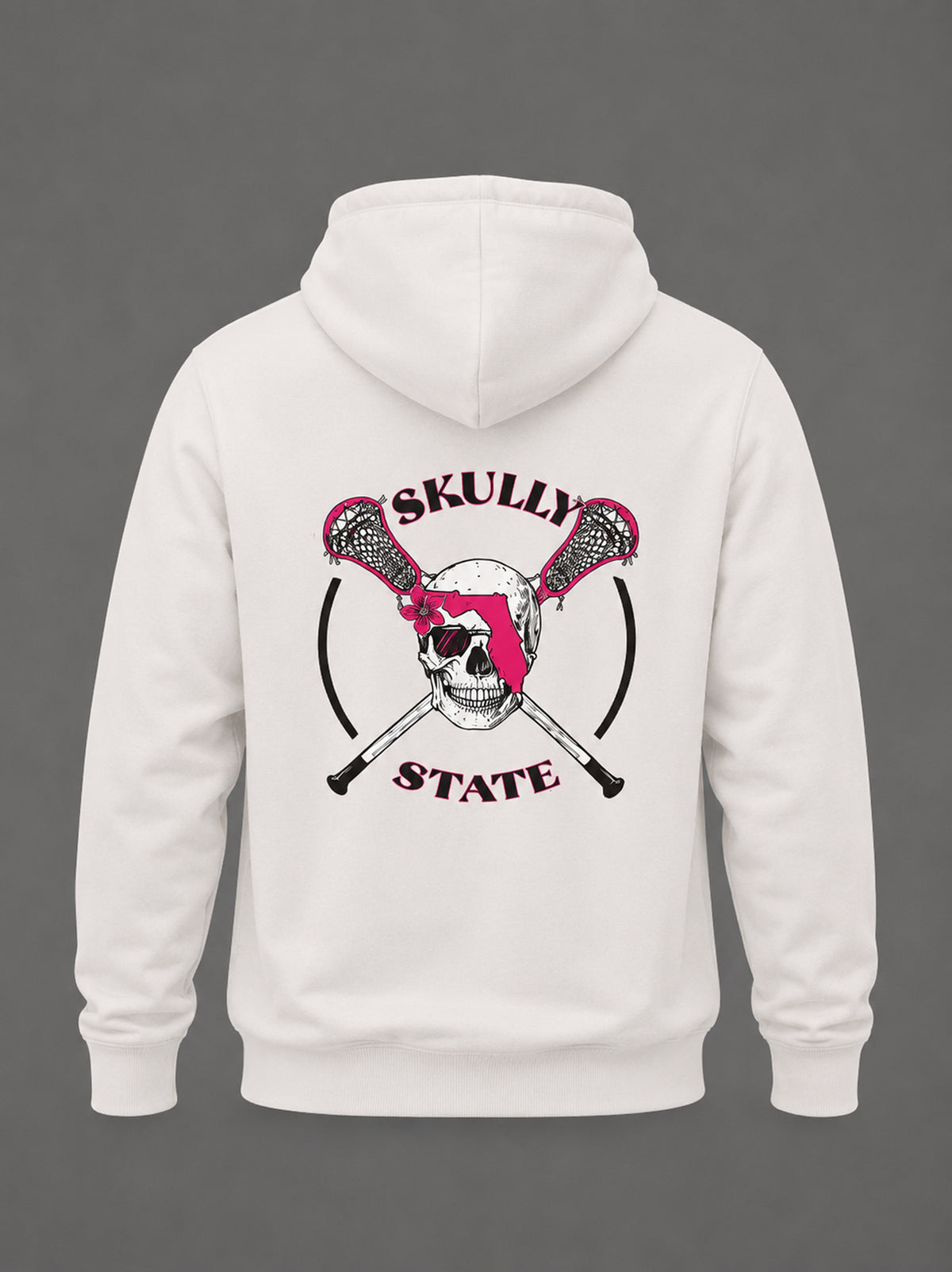 Girls Cream Lacrosse Hoodie