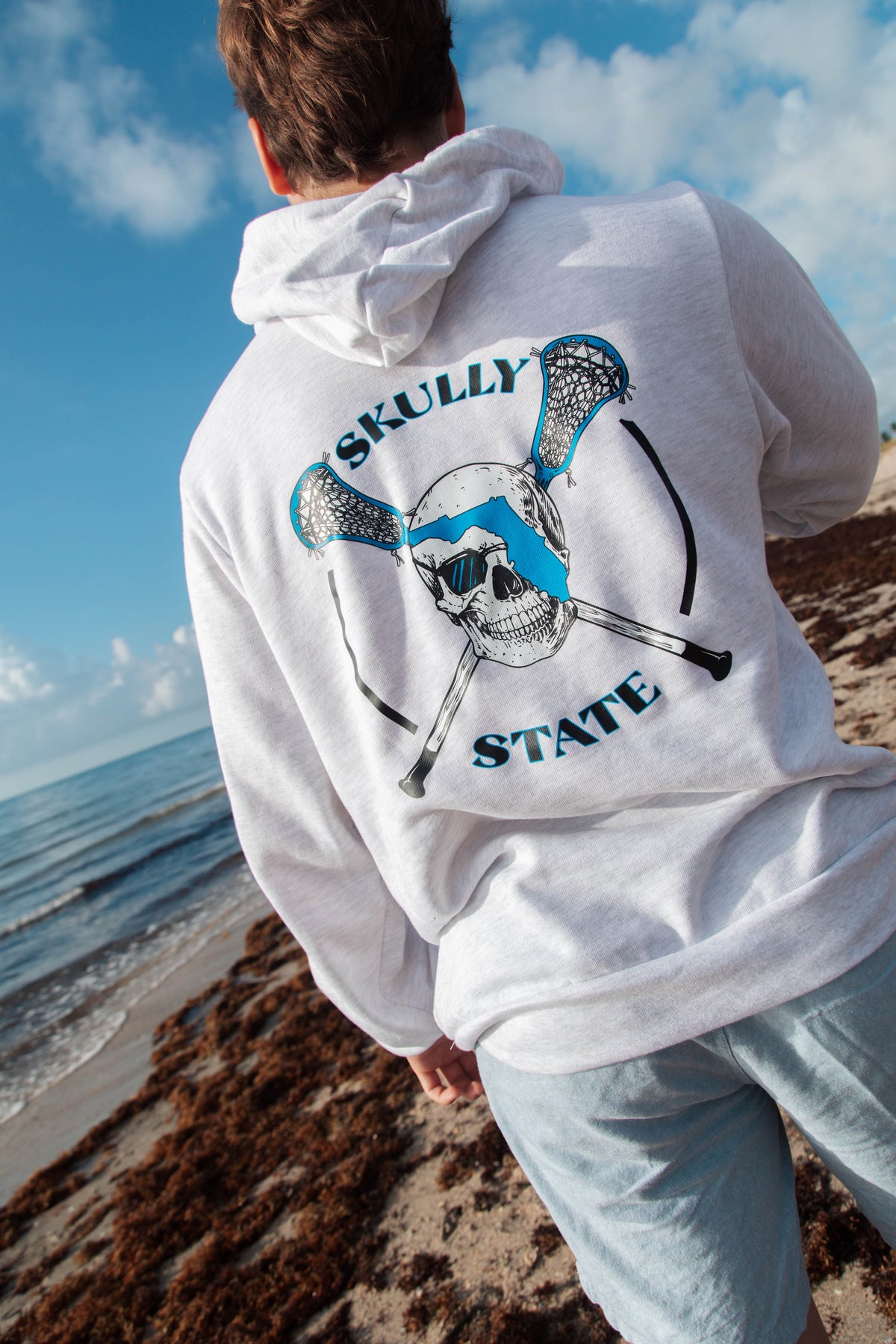 Light Grey Lacrosse Hoodie