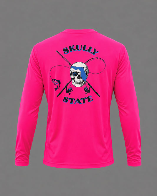 Pink Performance Fishing Long Sleeve