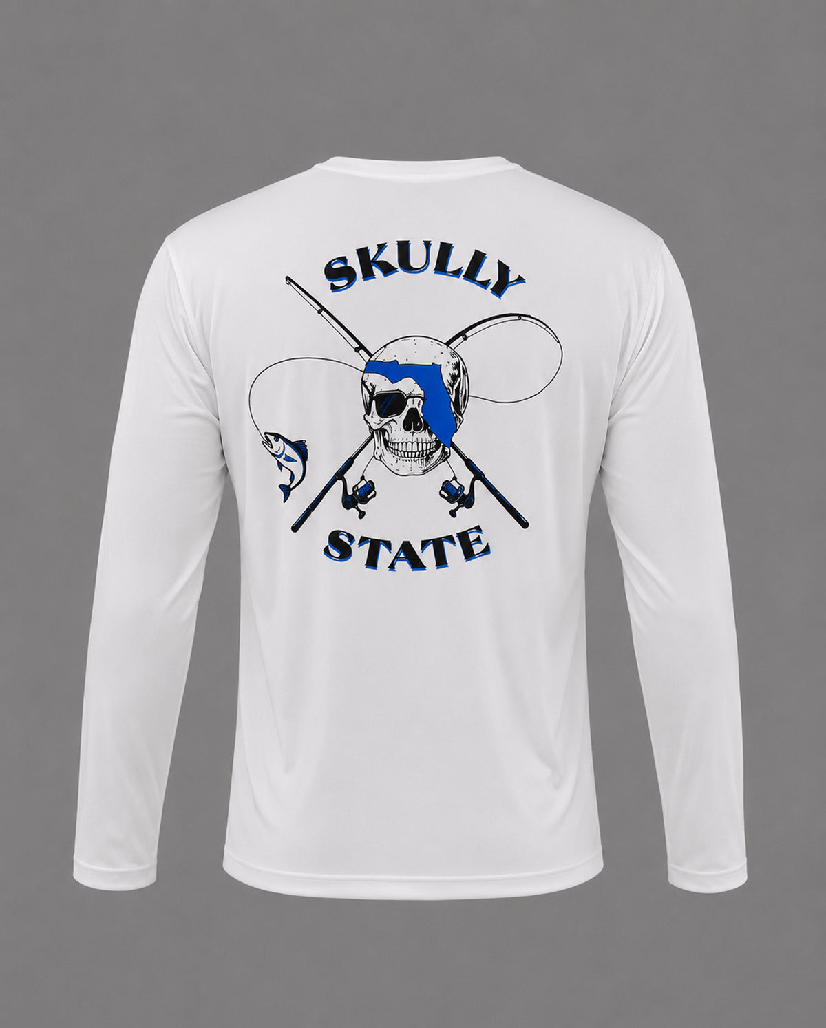 White Performance Fishing Long Sleeve